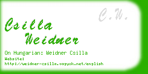 csilla weidner business card